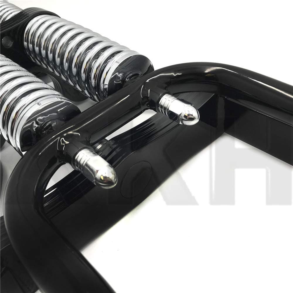 XKH- BLACK SPRINGER FRONT END -2" UNDER STOCK LENGTH WISHBONE Compatible with HARLEY & CUSTOMS [B07M5HTH2K]