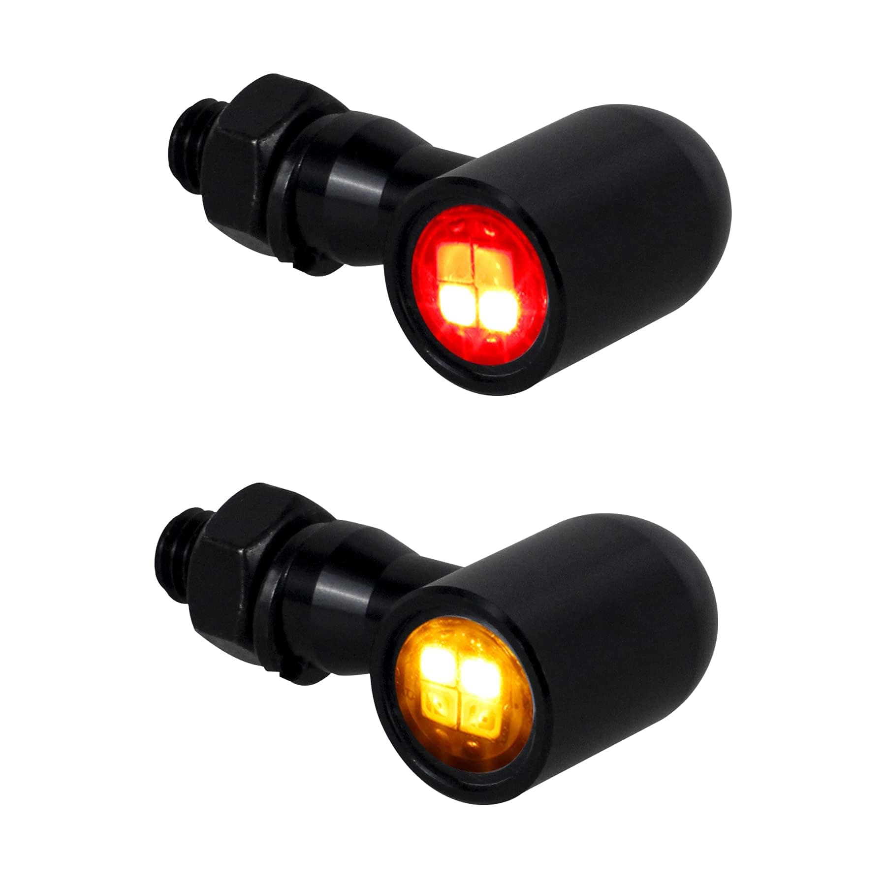 Rear Motorcycle LED Turn Signals Universal Mini Size Brake Tail Light Blinkers Compatible with Harley Honda Kawasaki Suzuki Triumph Yamaha