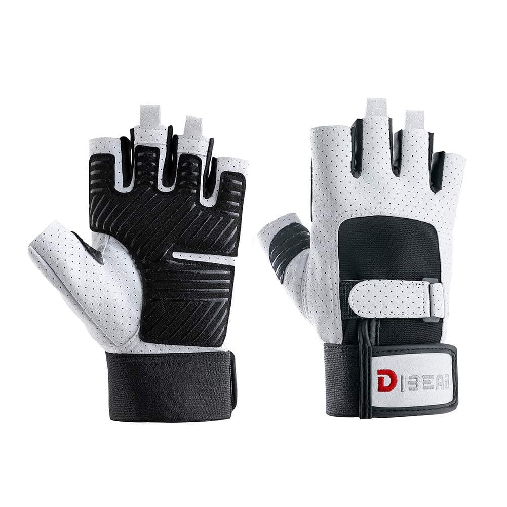 DIBEAR Workout Gloves for Men with Wrist Support, Perfect for Protect Palm, Suitable for Gym Workouts, Weightlifting Training Bodybuilding Exercise Fitness Sport, Pull-ups and Cycling. XY-B2030(WL)
