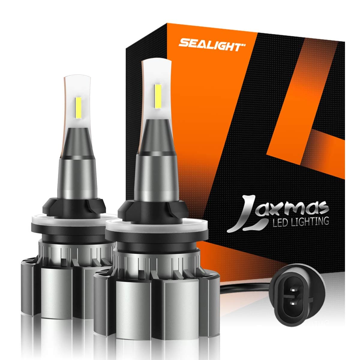 SEALIGHT 880 LED Fog Light Bulbs or DRL, 6000K White, Over 50000 Hours Lifespan, 885 893 899 Fog Lights, Super Bright Fog Light Bulb, Can-bus Error Free, Plug and Play, 360-degree Illumination