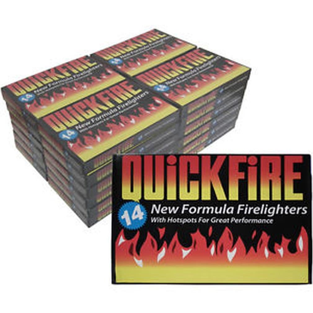 336 Fire Lighters 24 Packs of Quickfire Firelighters Bulk Pack Hotspots Burners