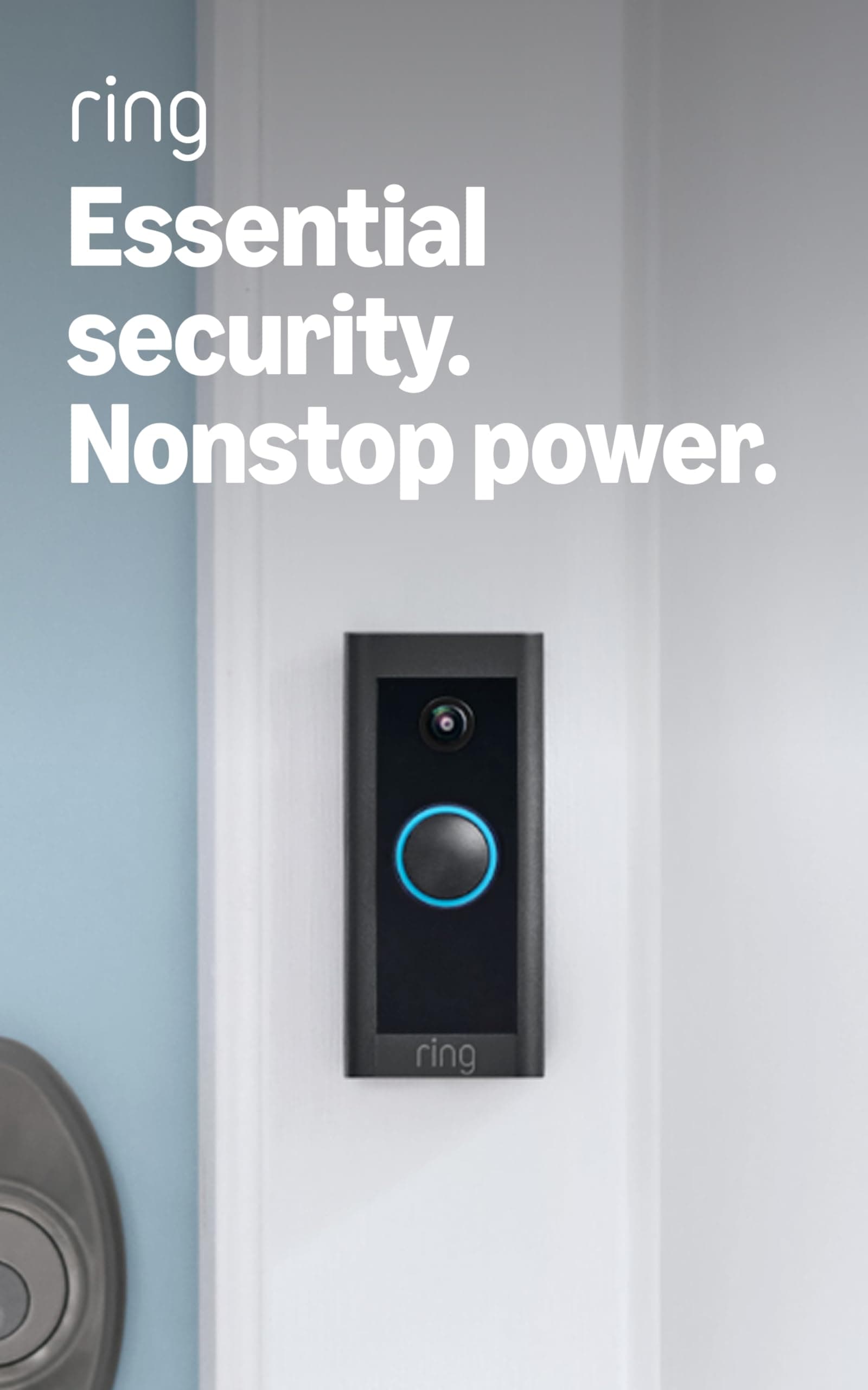 Ring Video Doorbell Wired – Convenient, essential features in a compact design, pair with Ring Chime to hear audio alerts in your home (existing doorbell wiring required) - 2021 release