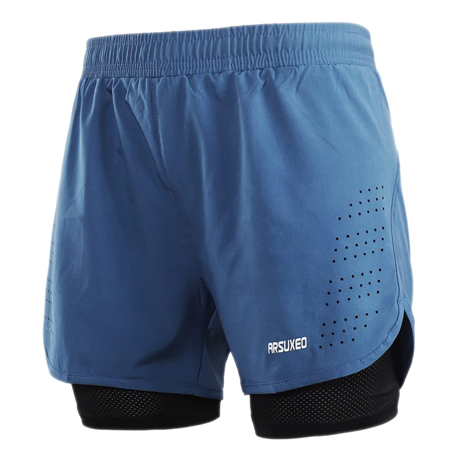 Men's Active Training Running Shorts 2 in 1
