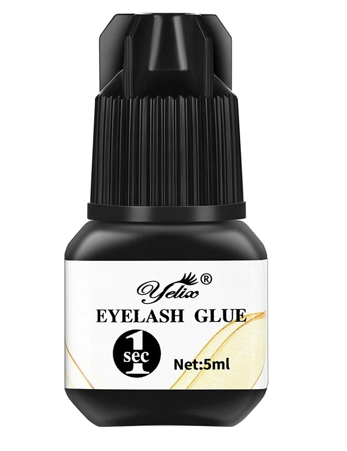 Professional Eyelash Glue - Strong Bonding and Premium Lash Glue Adhesive for Individual Eyelash Extensions 1-2 Second Fast Drying Time 6-7 Weeks Retention (5ml)