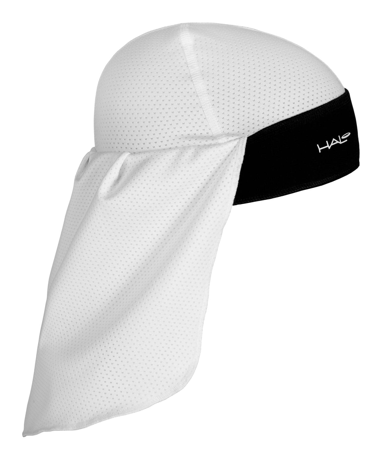 Halo Headbands Solar Sun-Protective Skull Cap & Tail, White,One Size