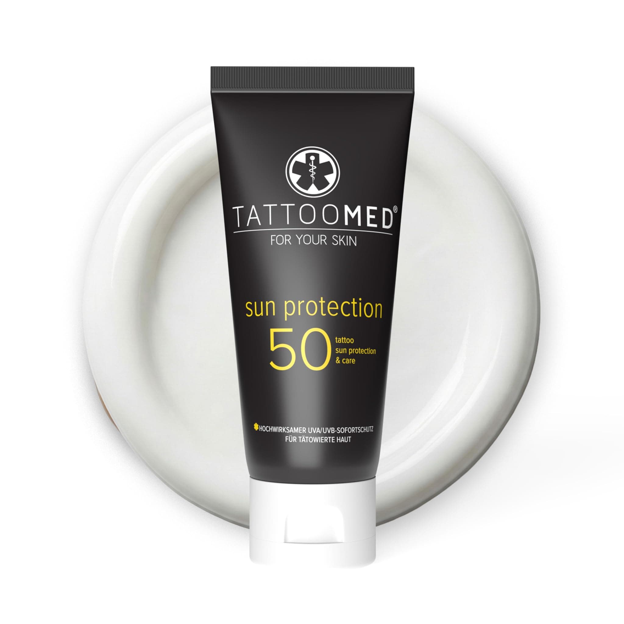Sun Protection FPS50 - Sun Cream For Protecting Sensitive Tattoos from Intense Solar Radiation - (1 x 100ml)