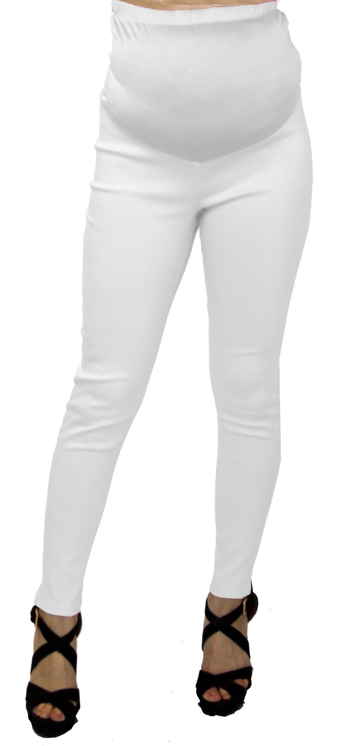 Trcclothing Womens Maternity Bottoms Pants with Elastic Wear High Waisted