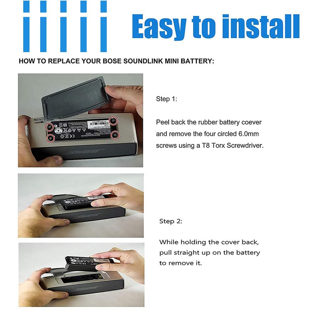 061384 061386 063287 Speaker battery for Bose Soundlink Mini Bluetooth Wireless Speaker （I One Model） Series Haut-Parleur sans Fil Battery 7.4V 21.46Wh