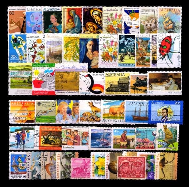 ISC~ Australia Stamps- 50 Different Used Stamps, Thematic & Large Stamps, All Genuine Postage Stamps ~ STAMPEX ~ STAMPEX