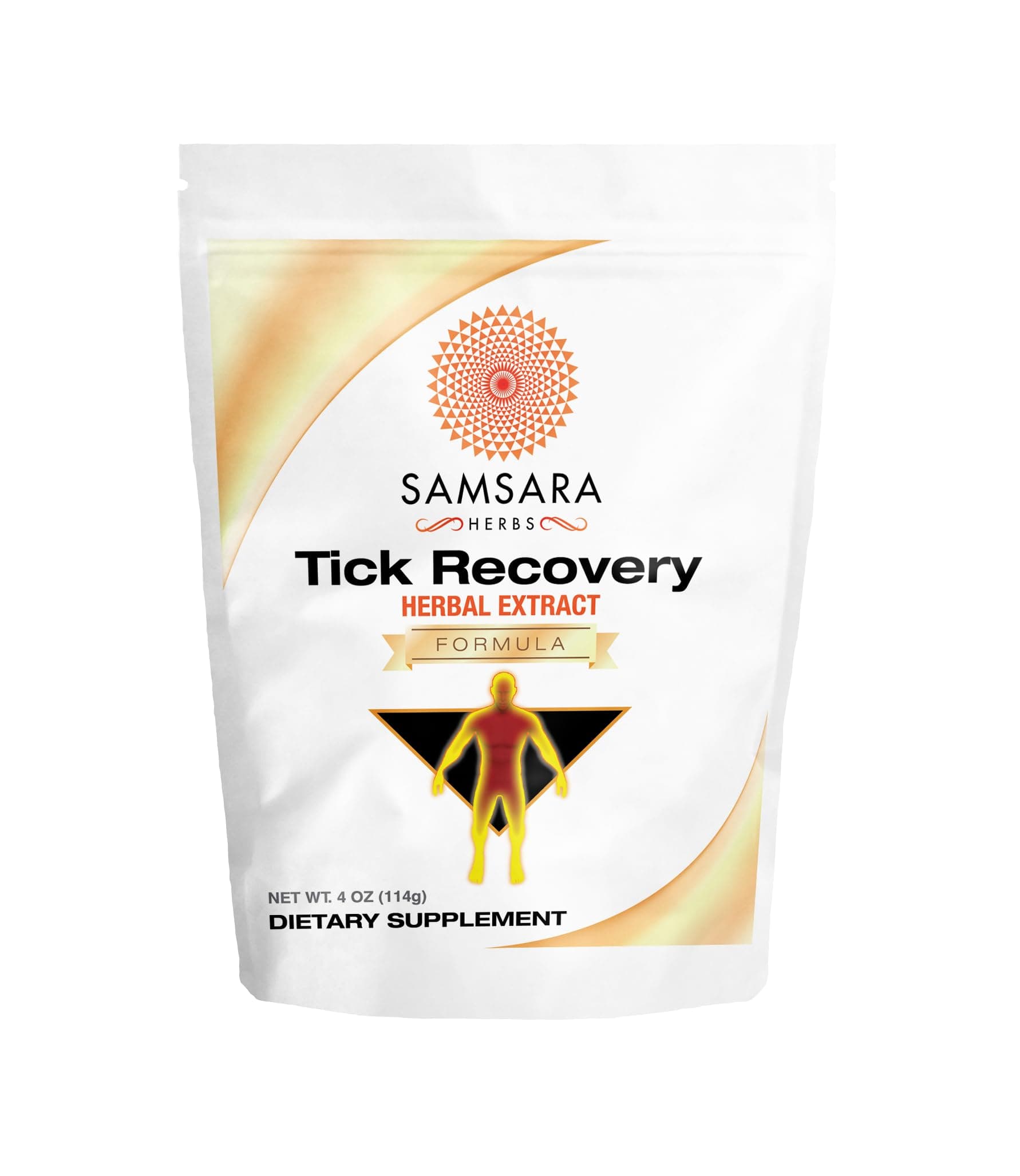 Samsara Herbs Tick Recovery Herbal Powder Formula (4oz/114g) - Japanese Knotweed, Cat's Claw, SIDA Acuta, Houttuynia Cordata, Stevia