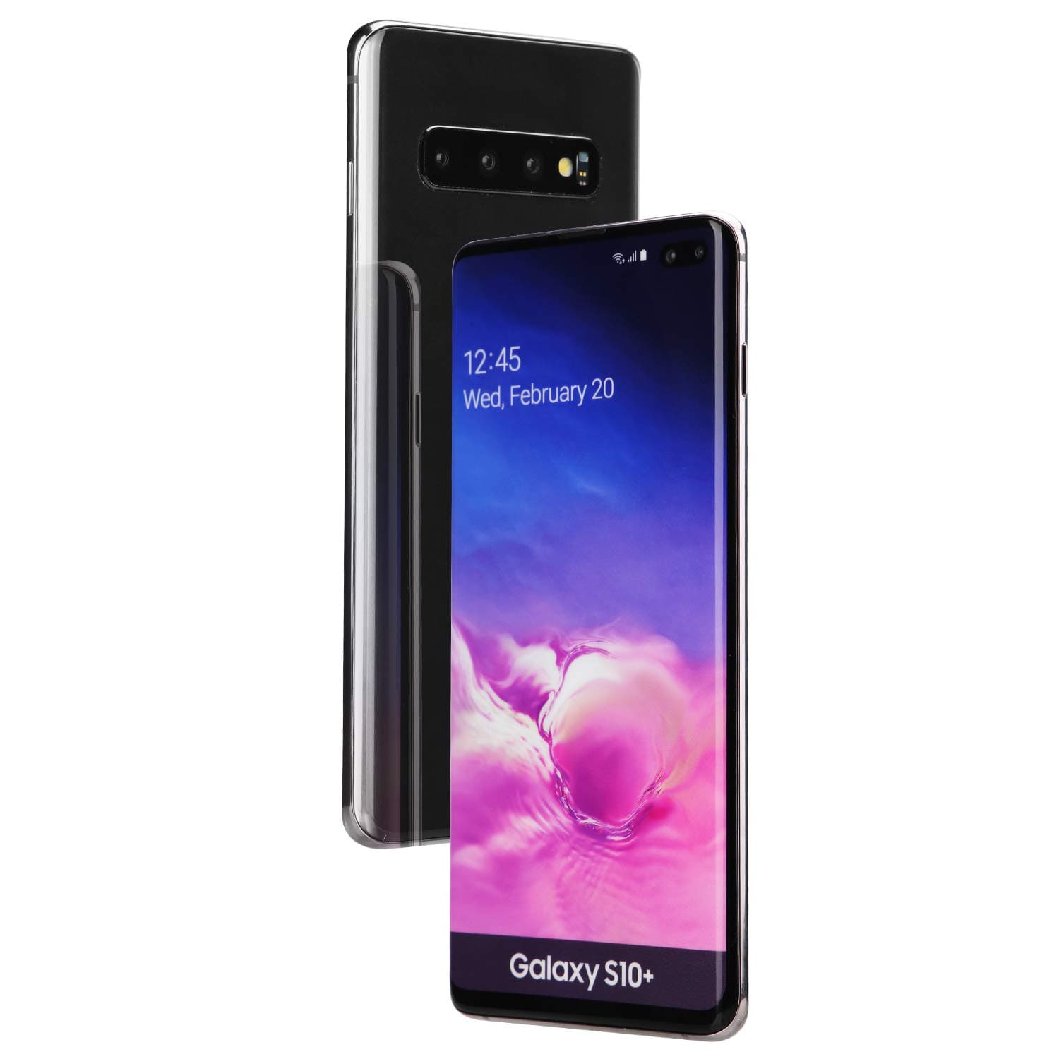 Dummy Phone for Samsung Note 10 S10 Fake Phone Model Replica Non-Working Colored Screen 1:1 Scale (S10+ Black)