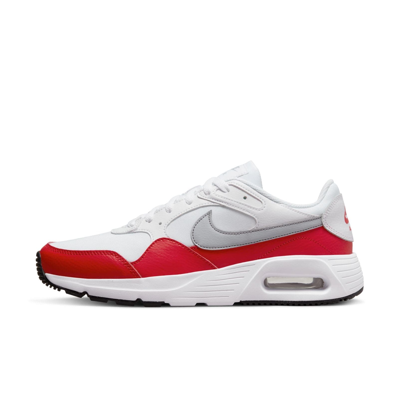 NikeMen's Air Max Sc Running Shoes-White/Wolf Grey-University Red-Black-Cw4555-107-9Uk, Multicolor 9 UK (10 US)