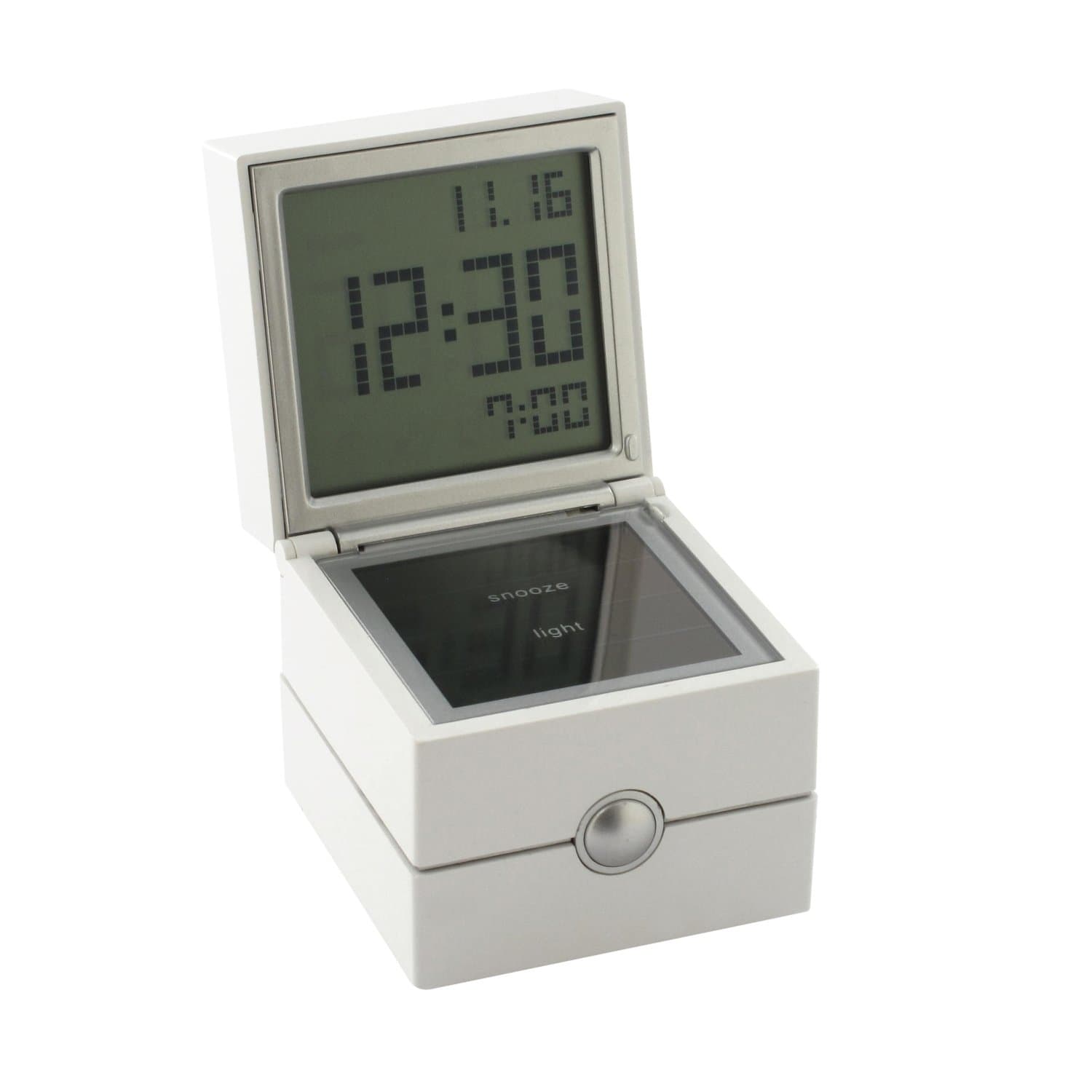 [ LEXON digital clock ] MORPHEE Design Jennifer Palbras white LR113 W