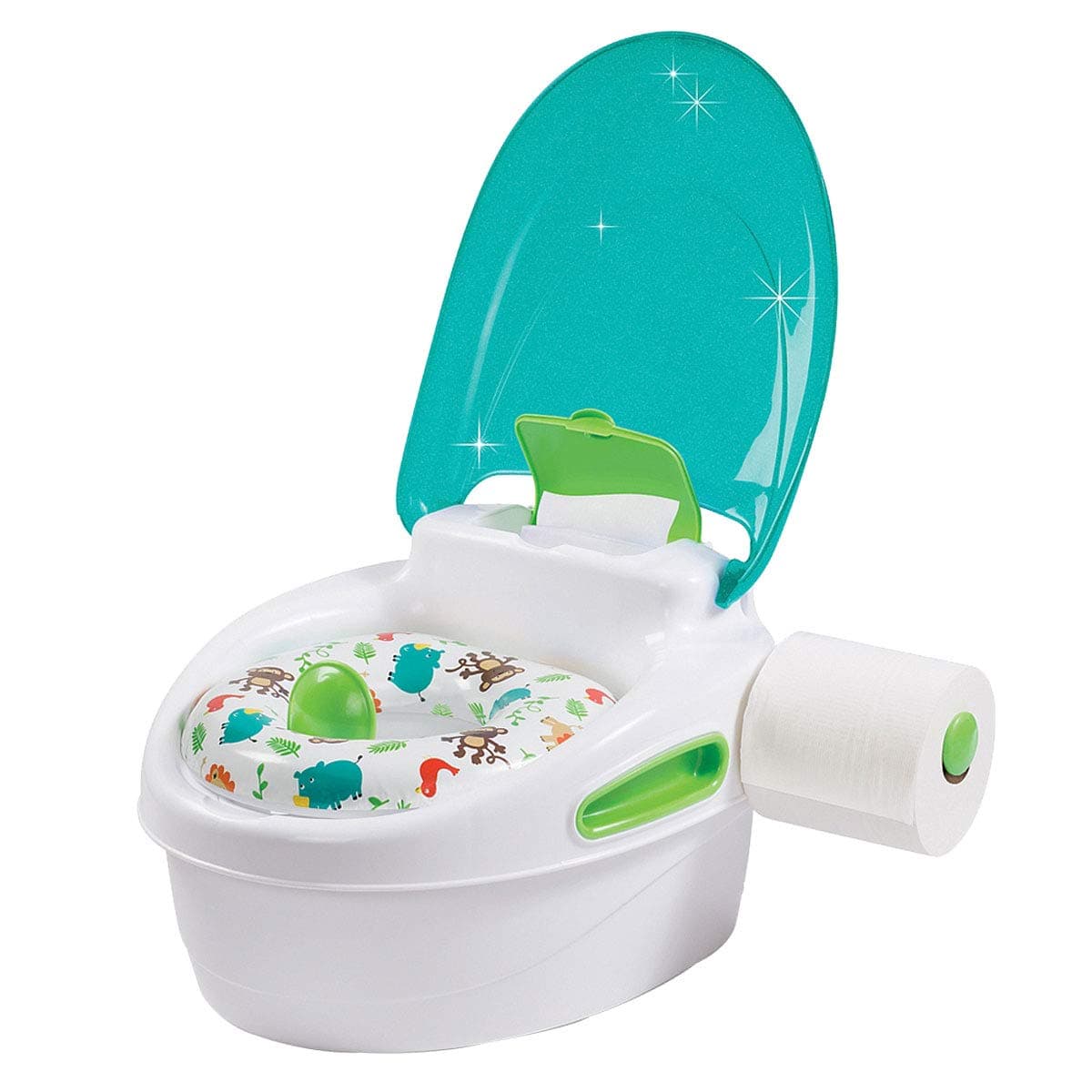 Summer Infant Step by Step Potty, Neutral – 3-in-1 Potty Training Toilet – Features Contoured Seat, Flushable Wipes Holder and Toilet Tissue Dispenser