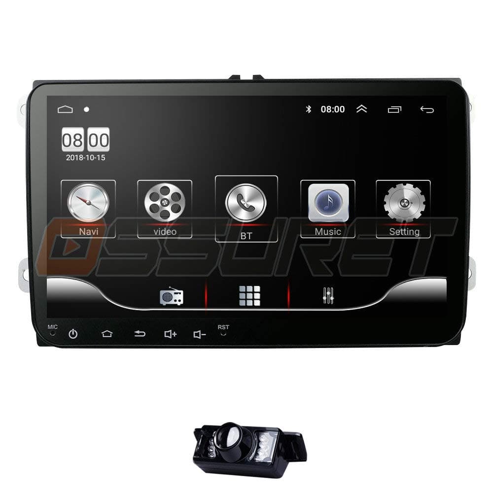 hizpo Android 10 Car Navigation Compatible to Polo Skoda Passat Transporter Car Stereo 9 Inch Supports WiFi Radio FM Bluetooth Steering Wheel Control Online/Offline GPS Navigation Mirror-Link