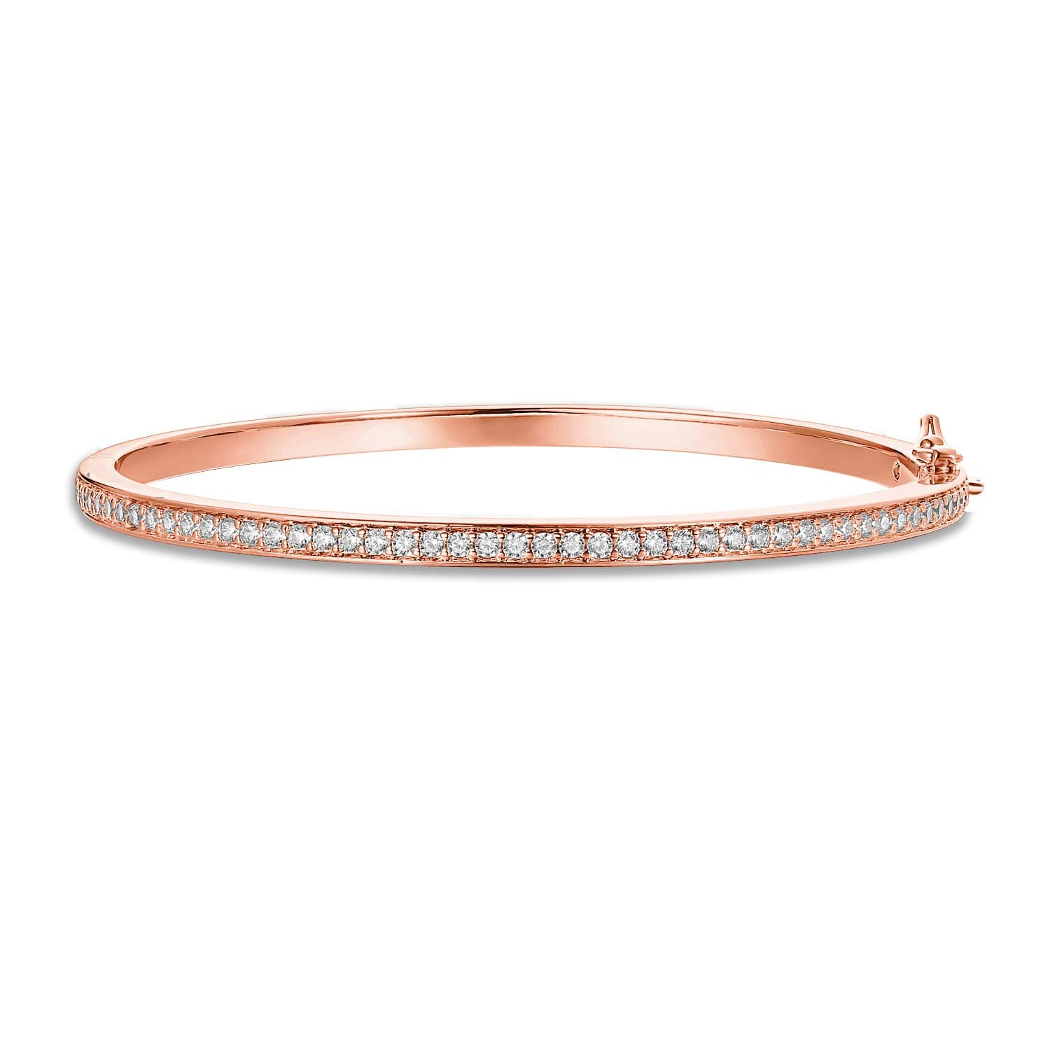 PAVOI 14K Gold Plated Cubic Zirconia Bangle Classic Tennis Bracelet | Gold Bracelets for Women