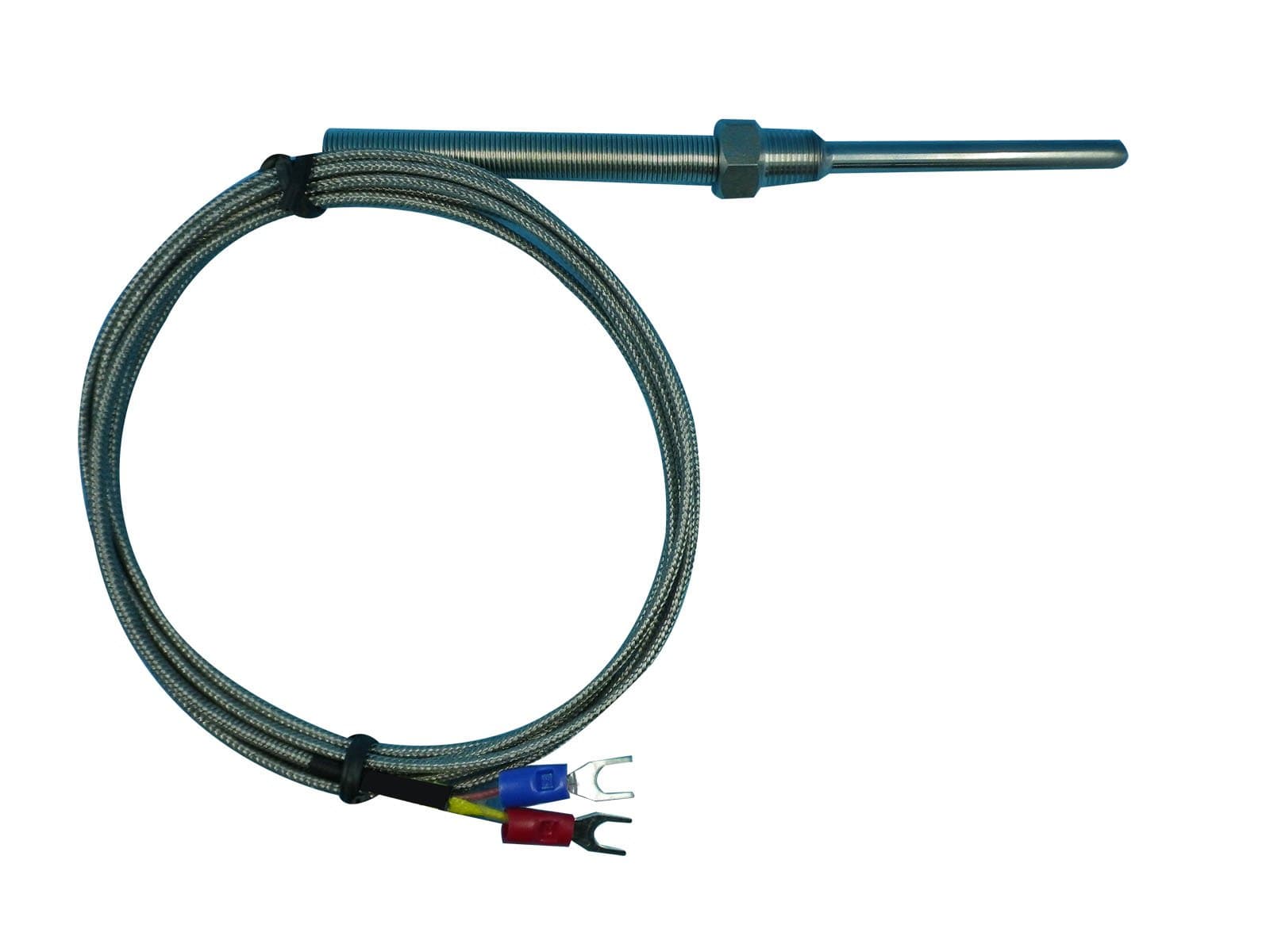 K Type Thermocouple Probe High Temperature Sensors with 1/8” NPT Threads and 6.5 feet lead wire