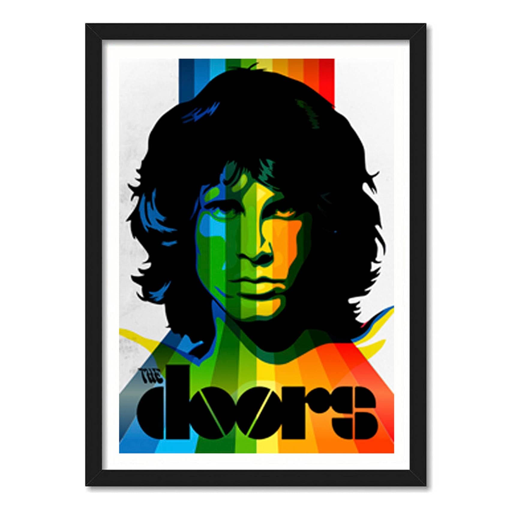 Good hope The Door Jim Morrison Framed Poster 10 x 13 inch, rock band For home, office, Room, wall art, Bedroom, Living Room, hostel, hotel, bar, cafe, sticker, wallpaper, music band, vintage, retro,