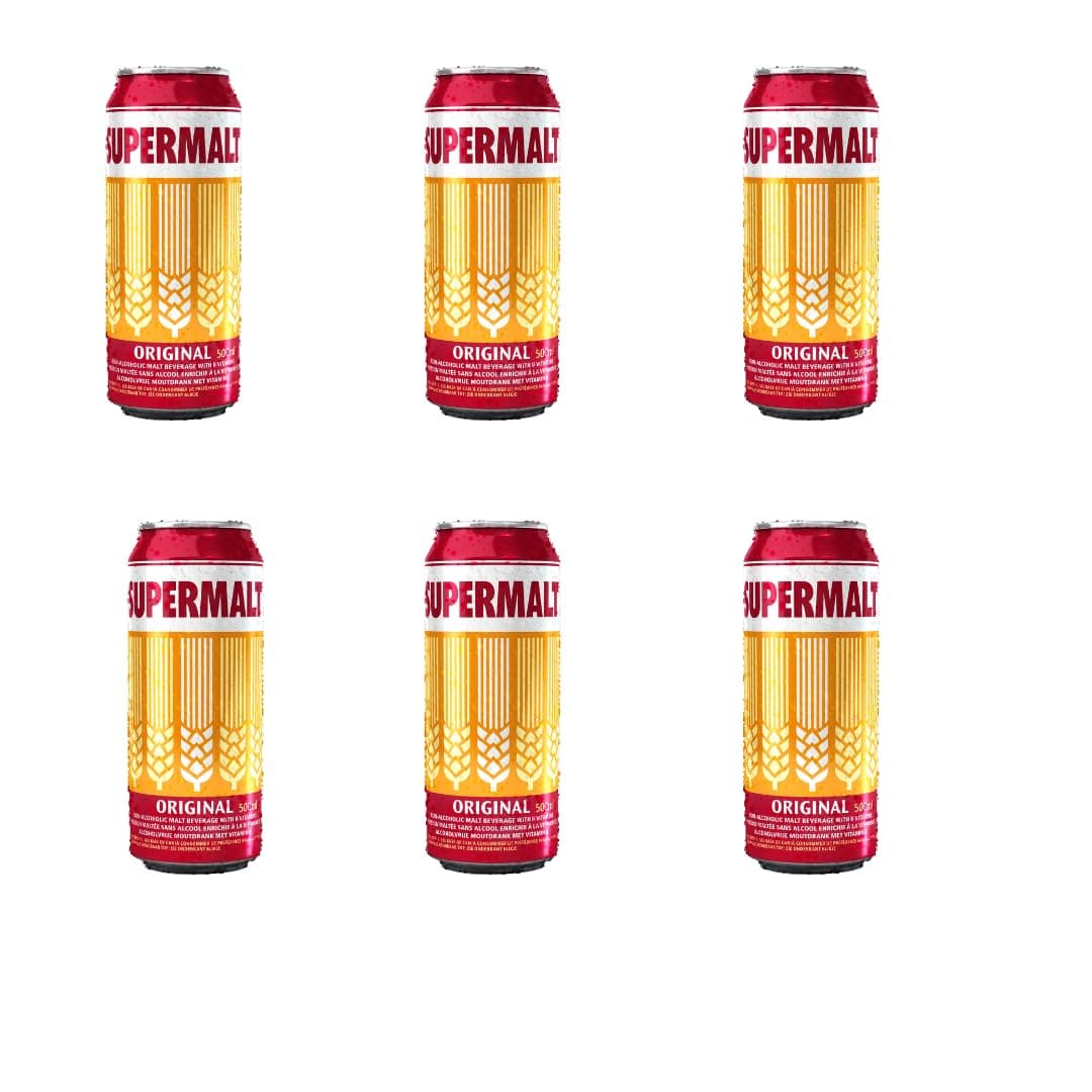 Supermalt Original Malt Drink 500ML I Pack of 6