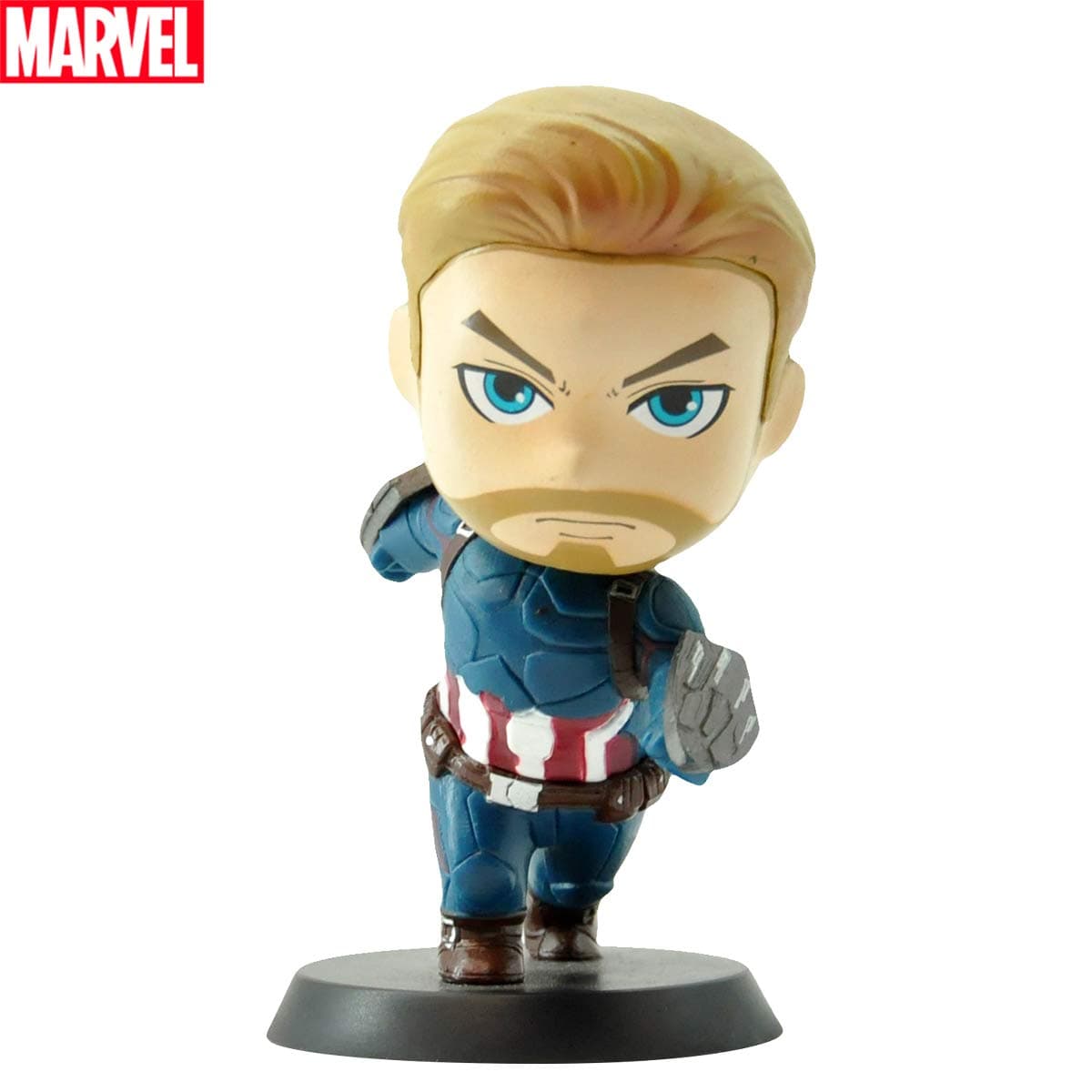 TinPlanet Marvel Avengers Endgame Captain America Action Figure Collectible, Car Decoration Bobble Head Doll, 4 Inches