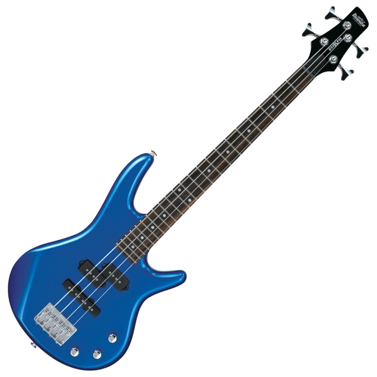 – Ibanez GSRM20 SLB Starlight Blue Mikro Compact 4-String Electric Bass Guitar
