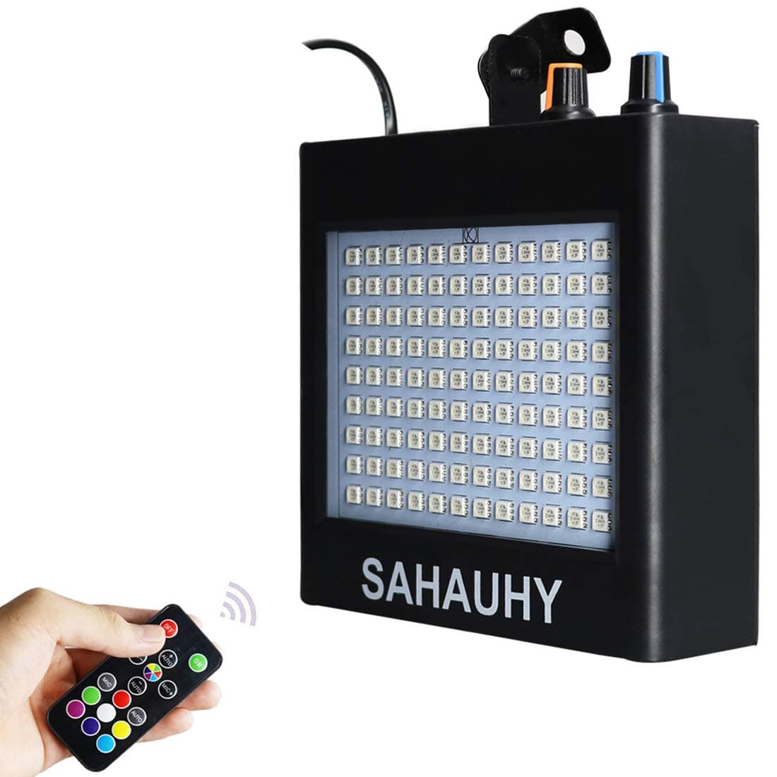 Strobe Lights,SAHAUHY 25W 108 LEDs Super Bright Mixed Party Strobe Light with Sound Activated Mode & Adjustable Flash Speed Control (Black 1)