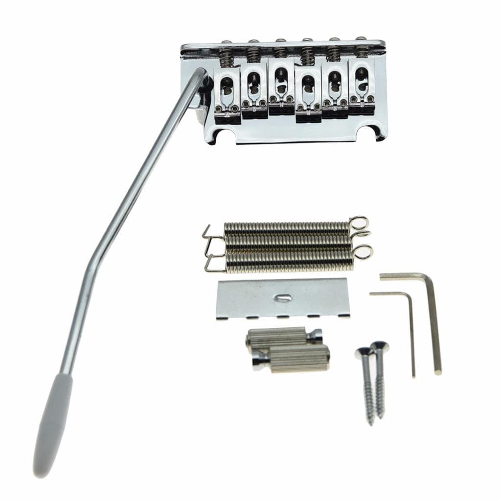 Dopro Chrome 2 Point ST Strat Style Guitar Tremolo Bridge Locking System