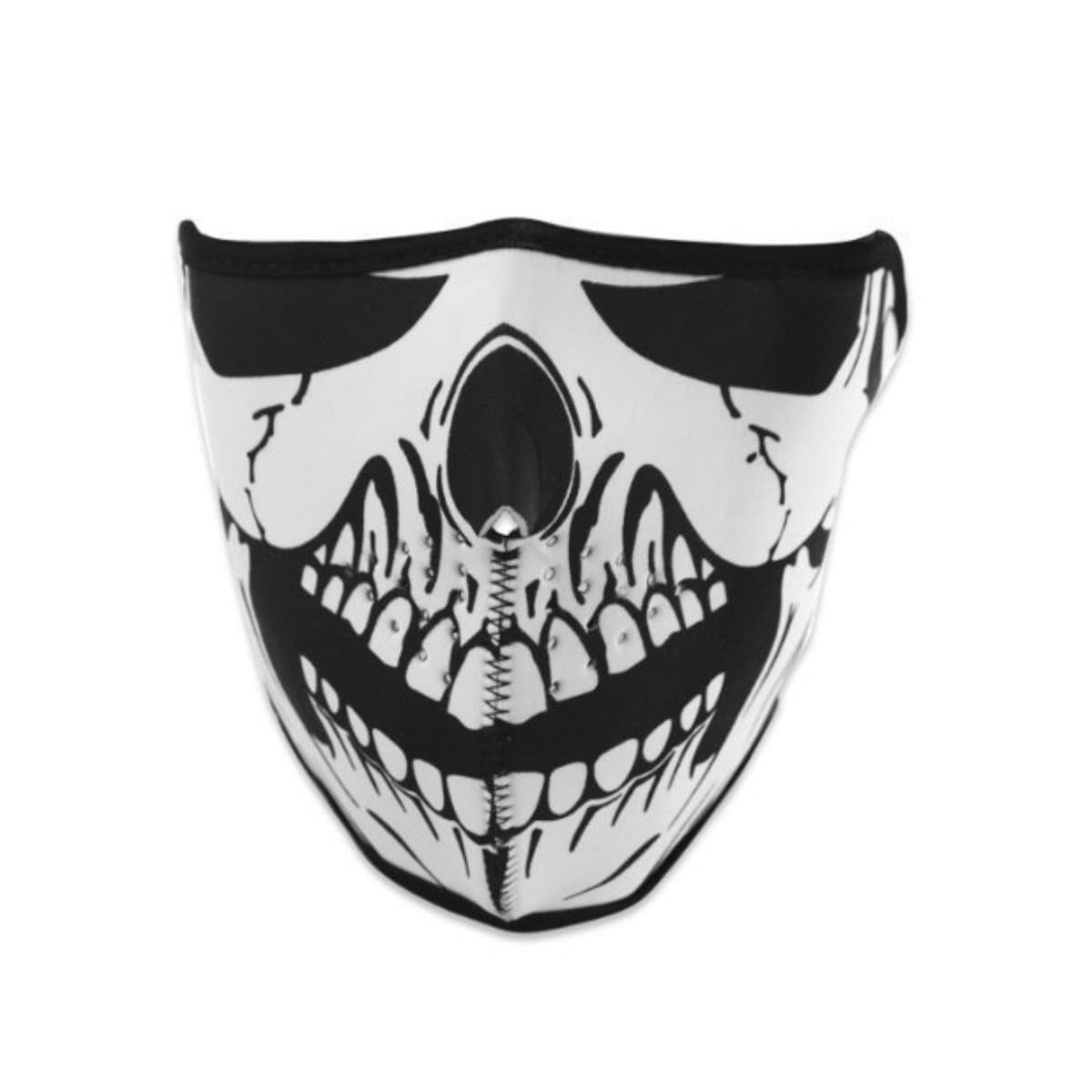 TK Neoprene Assassin Skull Full Face Mask Reversible Biker Snow Skateboard Motor Bike Scary Sports Athlectic Facemask (Style A)