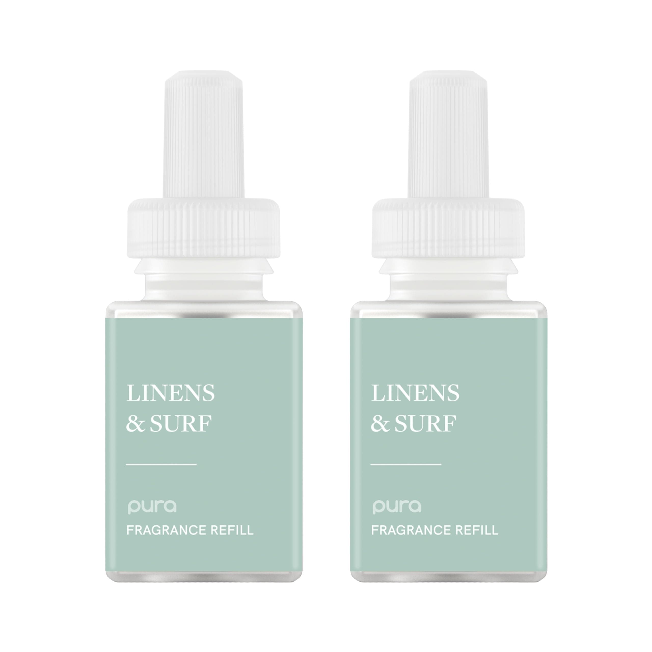 Fragrance for Smart Home Air Diffusers - Room Freshener - Aromatherapy Scents for Bedrooms & Living Rooms - Odor Eliminator - 2 Pack - Linens & Surf