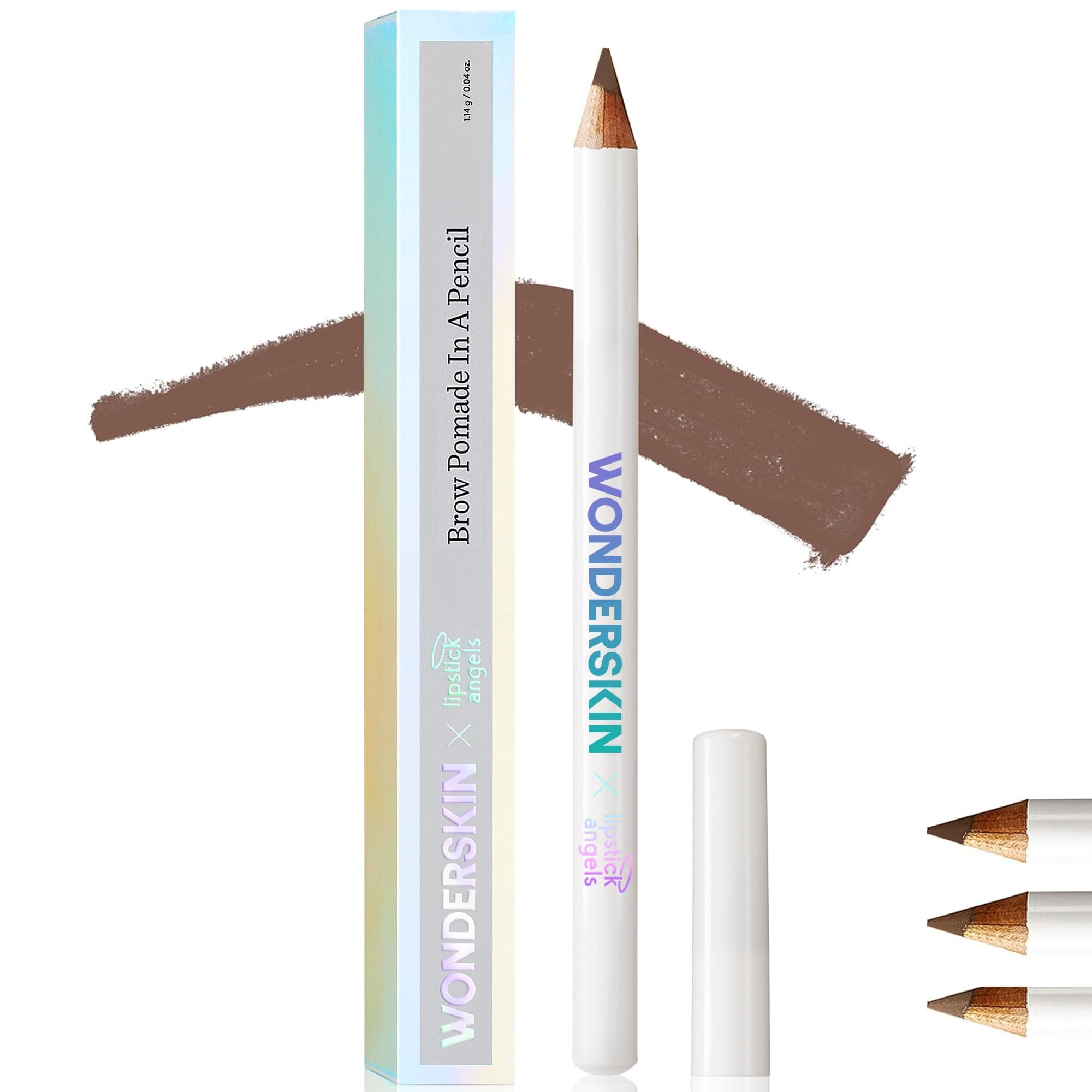 Eyebrow Pencil - Sharpenable Brow Pencil For Natural Looking Brows, Brown Eye Makeup, Long Lasting Eyebrow Pomade (Brunette)