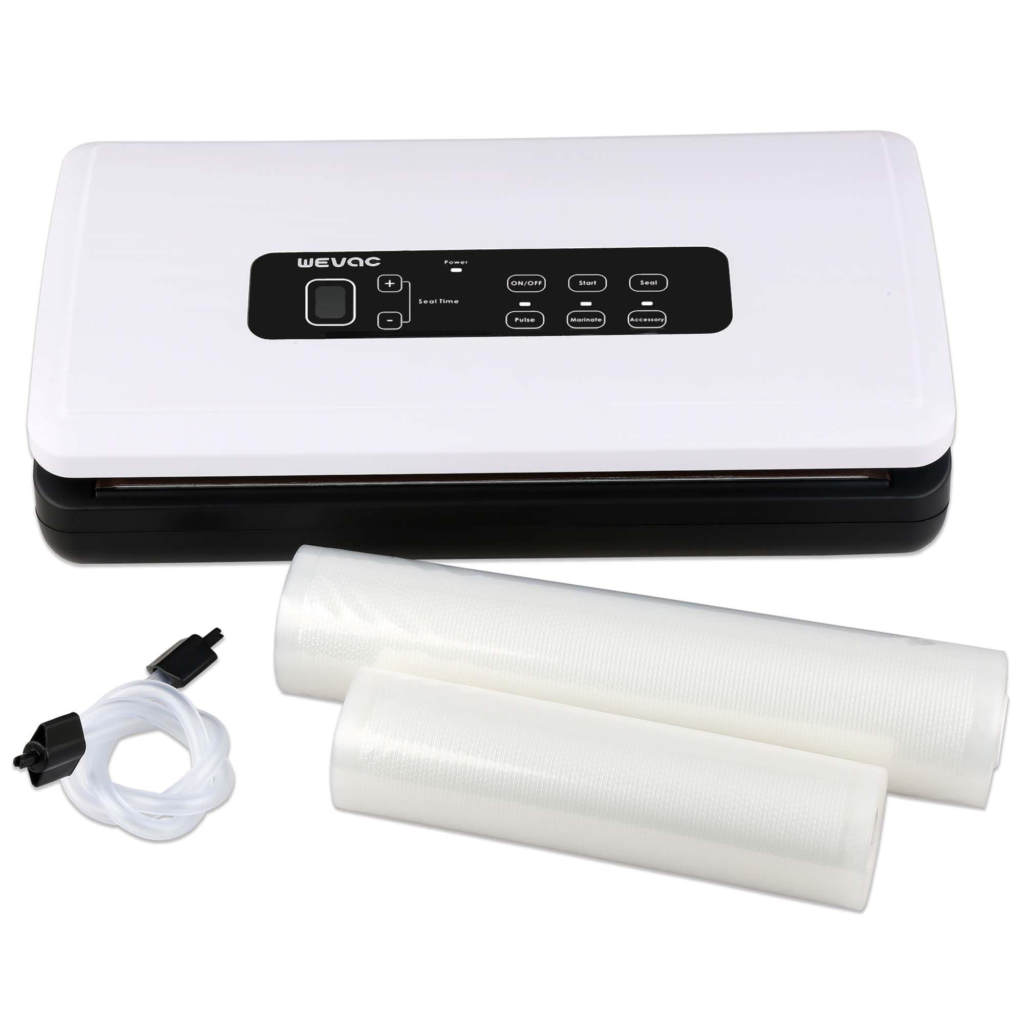 – Wevac Vacuum Sealer Machine Food Sealer Automatic Sealer Machine Double Heat Seal deal for Food Saving Smart Packer Equipped with Sealer Bag Roll