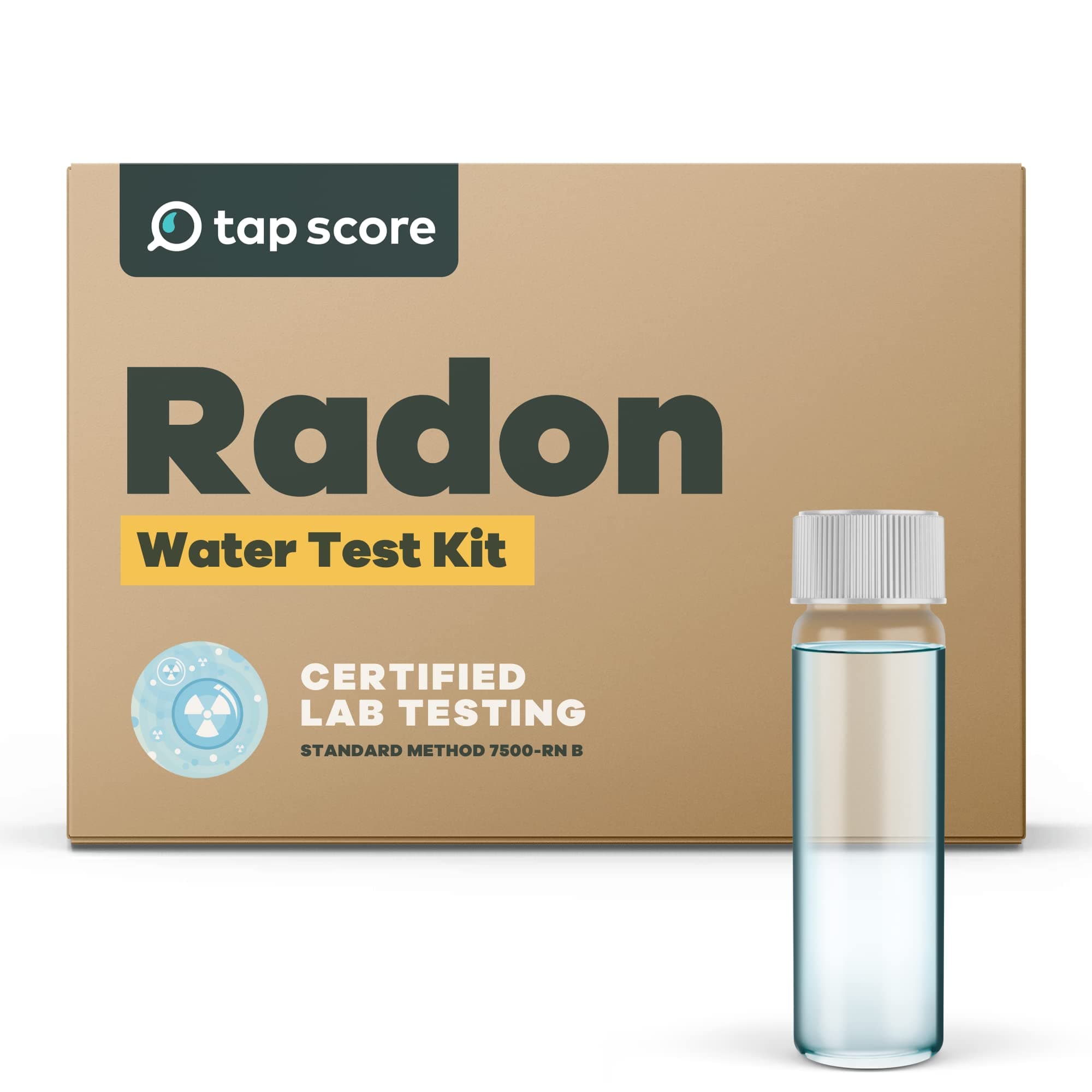 Tap Score Radon in Water Test Kit | Well or City | Full Report | EPA Certified Drinking Water Labs | #1 Best Home Water Test 2021-24 NYT Wirecutter | 100% Unbiased
