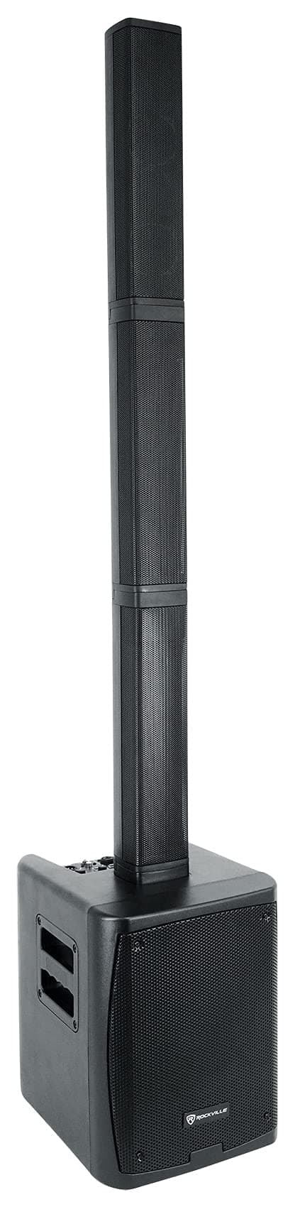 Rockville Titan Portable Array 1200W Battery Powered PA DJ Speaker System w/Subwoofer, Bluetooth 5.0, Rechargeable Battery, Built-in Mixer, for Outdoor Events and Small Gigs