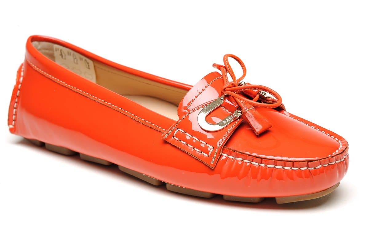 Bally Switzerland Women Shoes Leather Orange 36.5