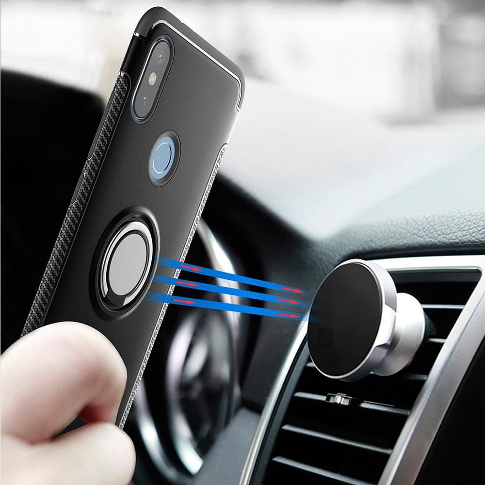 XEPTIO Magnetic Case Cover for Apple iPhone XS 5.8 Inches with Stand Magnetic Car Air Vent Universal Wireless Accessories Pouch