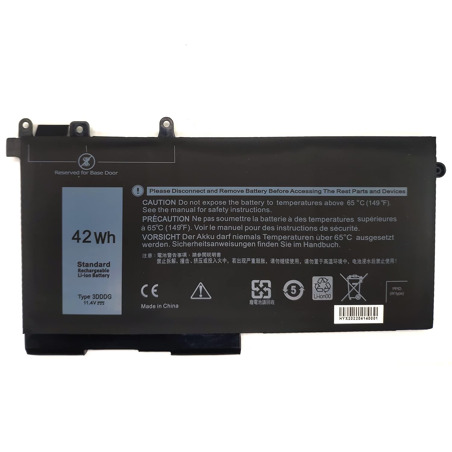 Ding 3DDDG Replacement Laptop Battery for Dell Latitude 5280 5288 5290 5480 5488 5491 5591 5488 5495 E5288 E5480 E5490 E5580 E5590 Precision 3520 3530 Series 3VC9Y 049XH 45N3J 080JT9 RRJDX