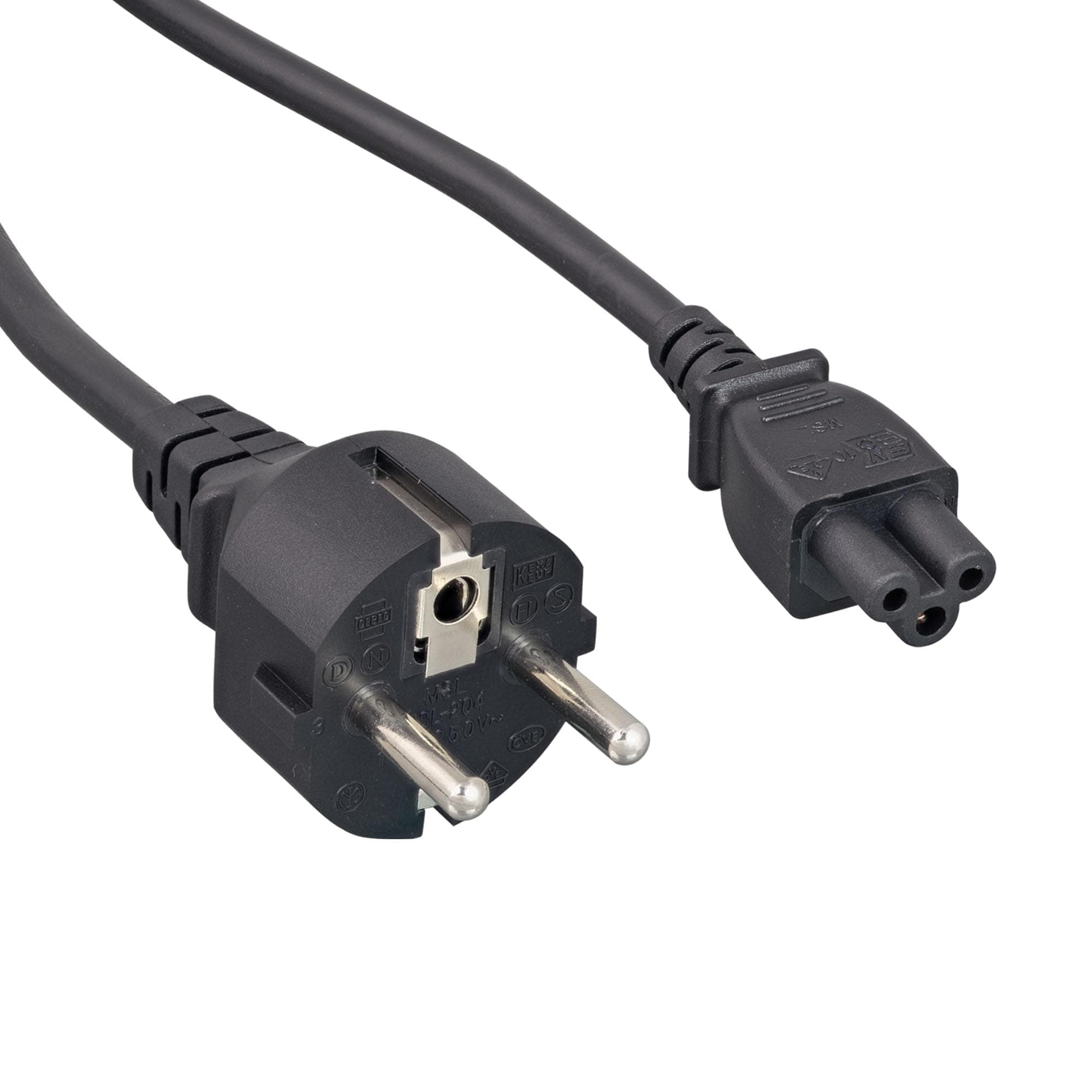 ZADA41SA-06 European Notebook Cord Plug to IEC320 C5 6' 18 AWG 250V Power Cable