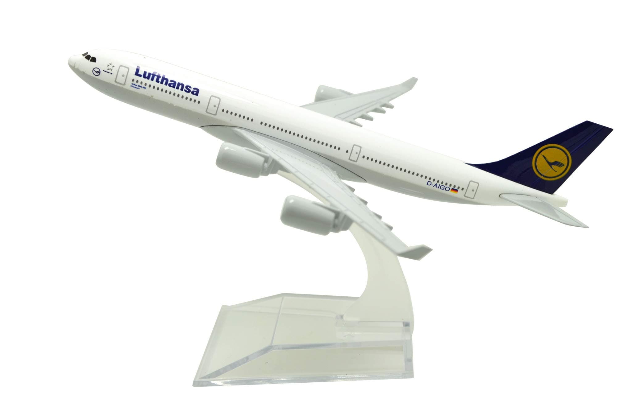 TANG DYNASTY(TM) 1:400 16cm Air Bus A340 Lufthansa Airlines Metal Airplane Model Plane Toy Plane Model