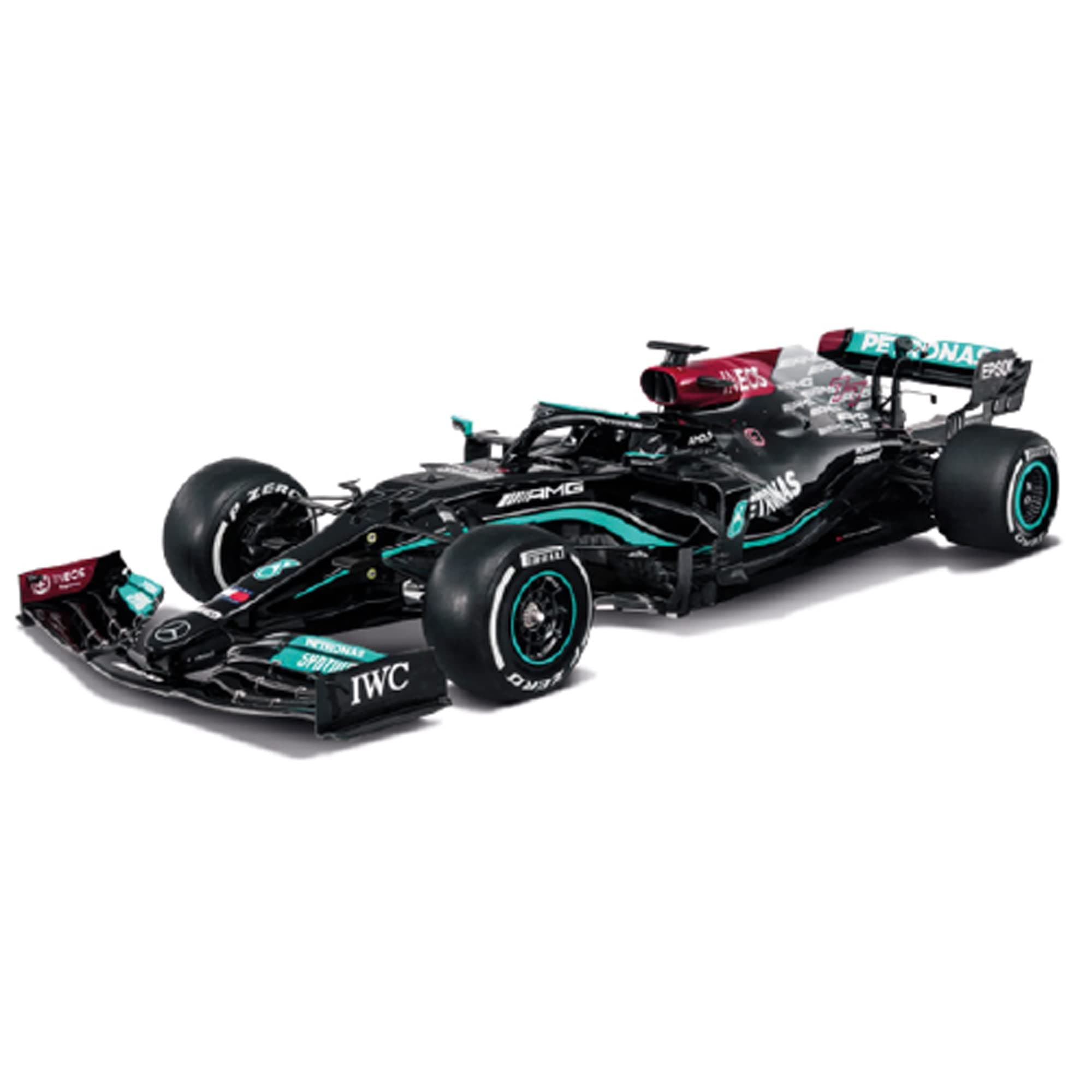 Tech R/C F1 MERCEDES (Hamilton) Premium, High-Performance Radio Control Formula 1 Race Car - 2.4GHZ - 1:24 Scale, Black