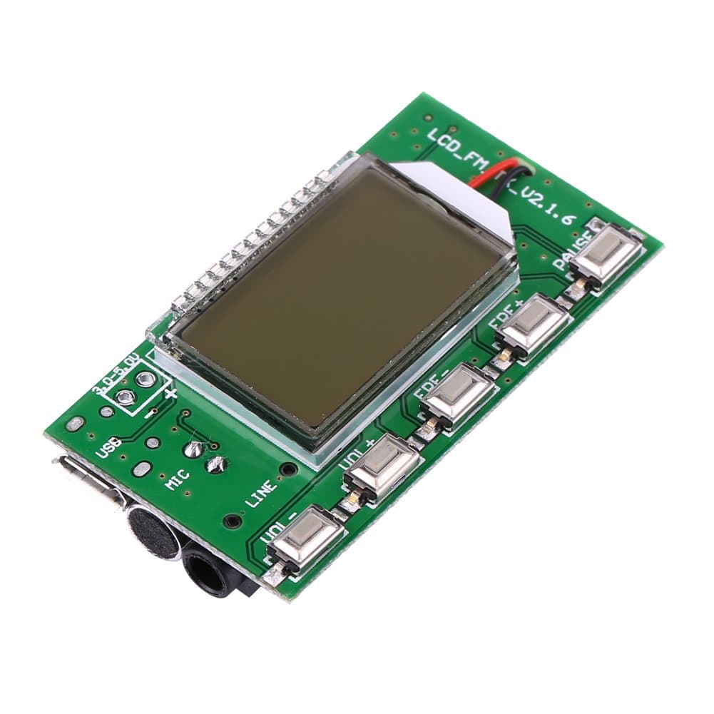 – Walfront DSP & PLL Digital Wireless Microphone Stereo FM Transmitter Module 87-108MHz