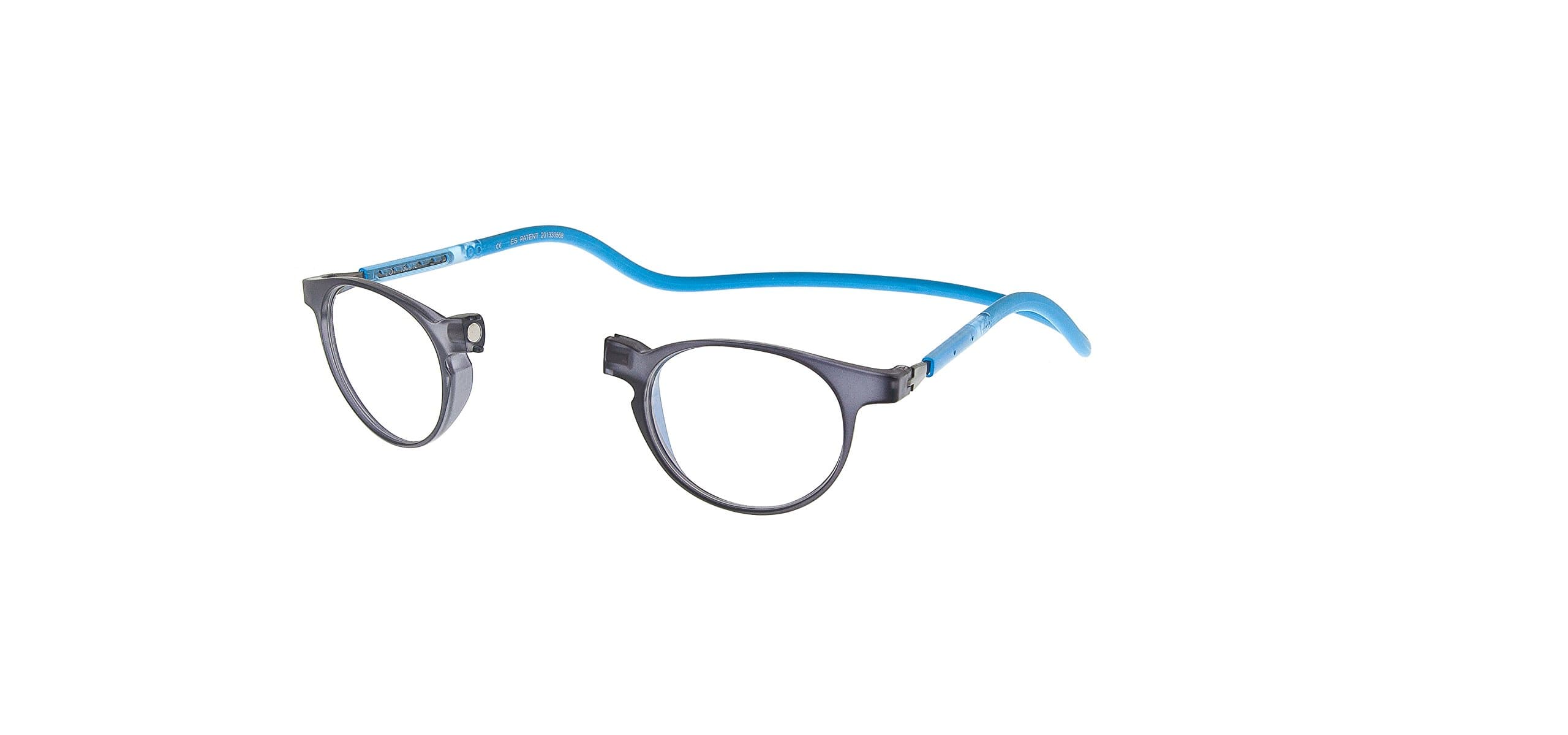 New Slastik Magnetic Clic Style Reading Glasses Frames Soho 008 With Soft Case Power, Adjustable Sides & Anti reflective lenses Power +1.5