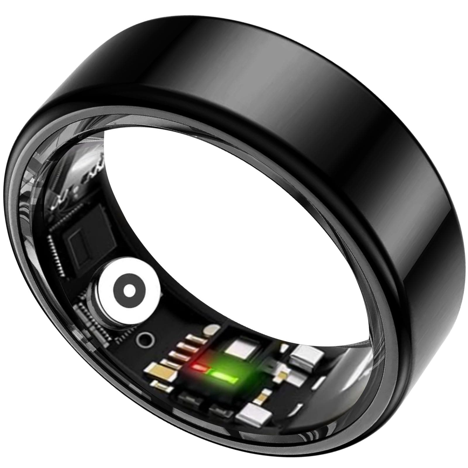 Smart Ring for Women&Men-Activity/Sleep/Heart Rate/HRV/Stress/Women's Health Tracker-IP76 Waterproof-No Subscription Fee Required-Compatible with iPhone &Android