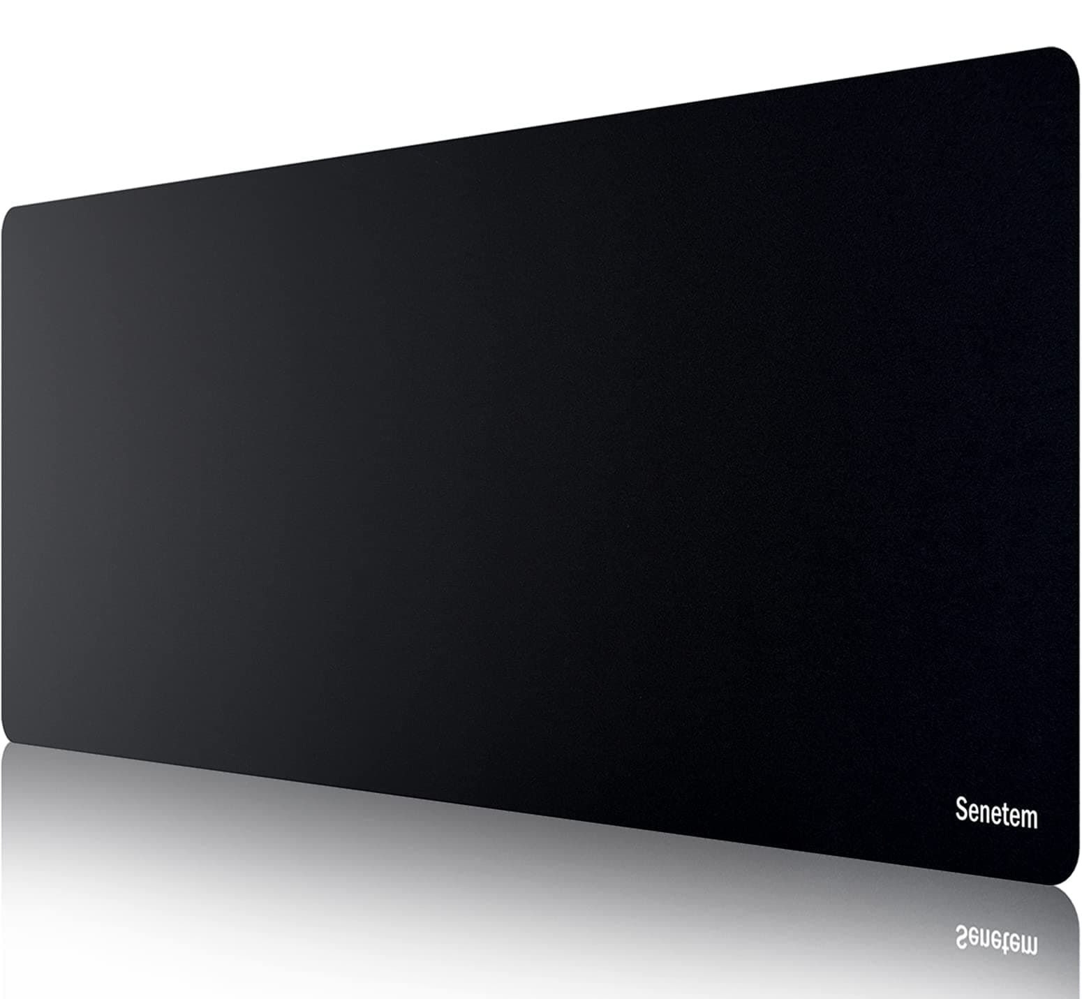 Senetem XXXL Large Mouse Pad, Ultra-Smooth Gaming Mousepad, Non-Slip Rubber Base, Washable Surface Fits Wired & Wireless Mouse – Oversized Big & Long Keyboard Computer Black Mat for Desk, 35.4x15.7 in