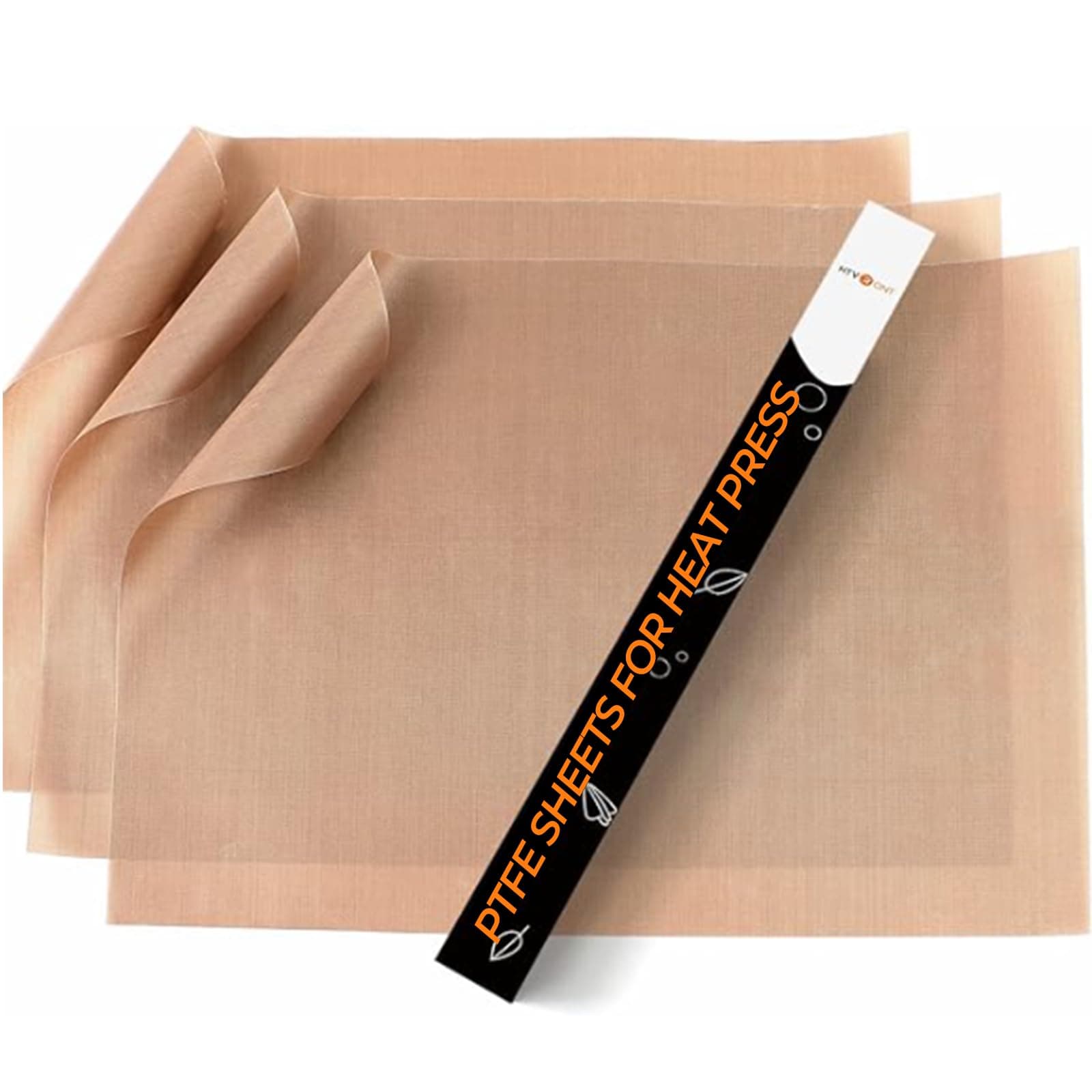 Teflon Sheets for Heat Press - 3 Pack Non Stick PTFE Teflon Sheet Reusable 12 x 16" Teflon Paper Heat Resistant Teflon Mat