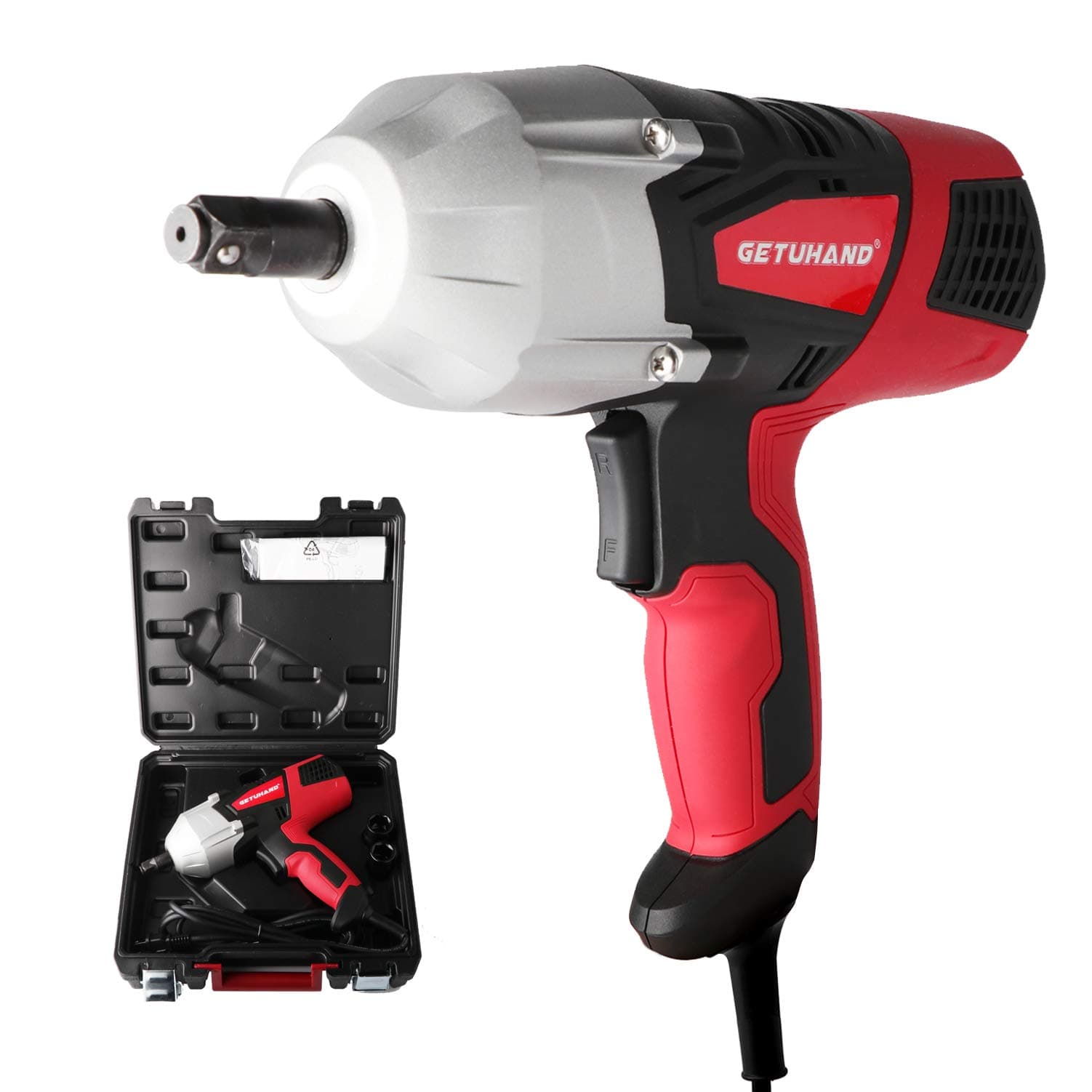Electric Impact Wrench 120 Volt 360 Ft.lbs Max Torque with 1/2" Strong Square Drive,Portable Corded Impact Wrench with Sockets and Carry Case