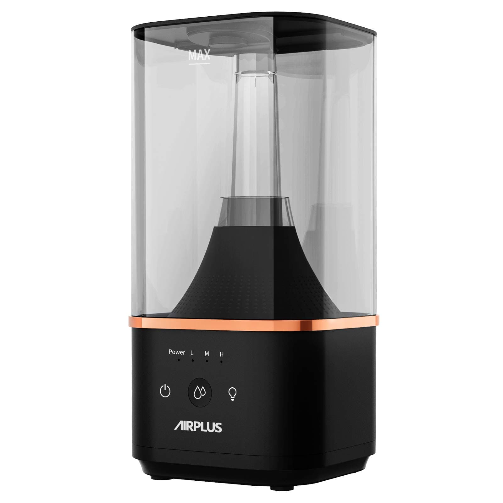 AIRPLUS Humidifier, Powerful Humidifier for Bedroom Lasting up to 60 Hours, Top-Refilling Cool Mist Humidifier with A Water Tank of 4.5L(USAP1988)