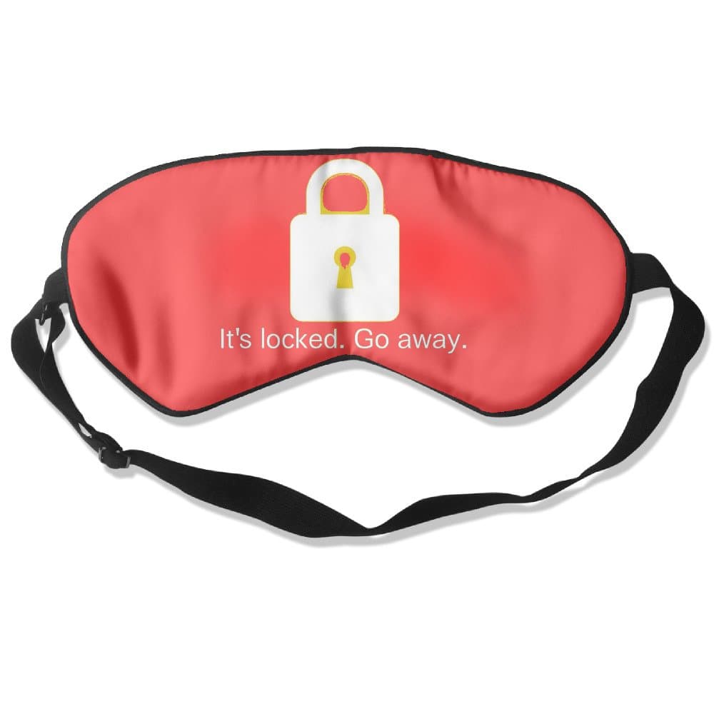 KOLP Go Away Super-smooth Eye Mask Natural Silk Sleep Mask Soft Blindfold Eyeshade Comfortable Eyepatch With Adjustable Head Strap For Women Men And Youth