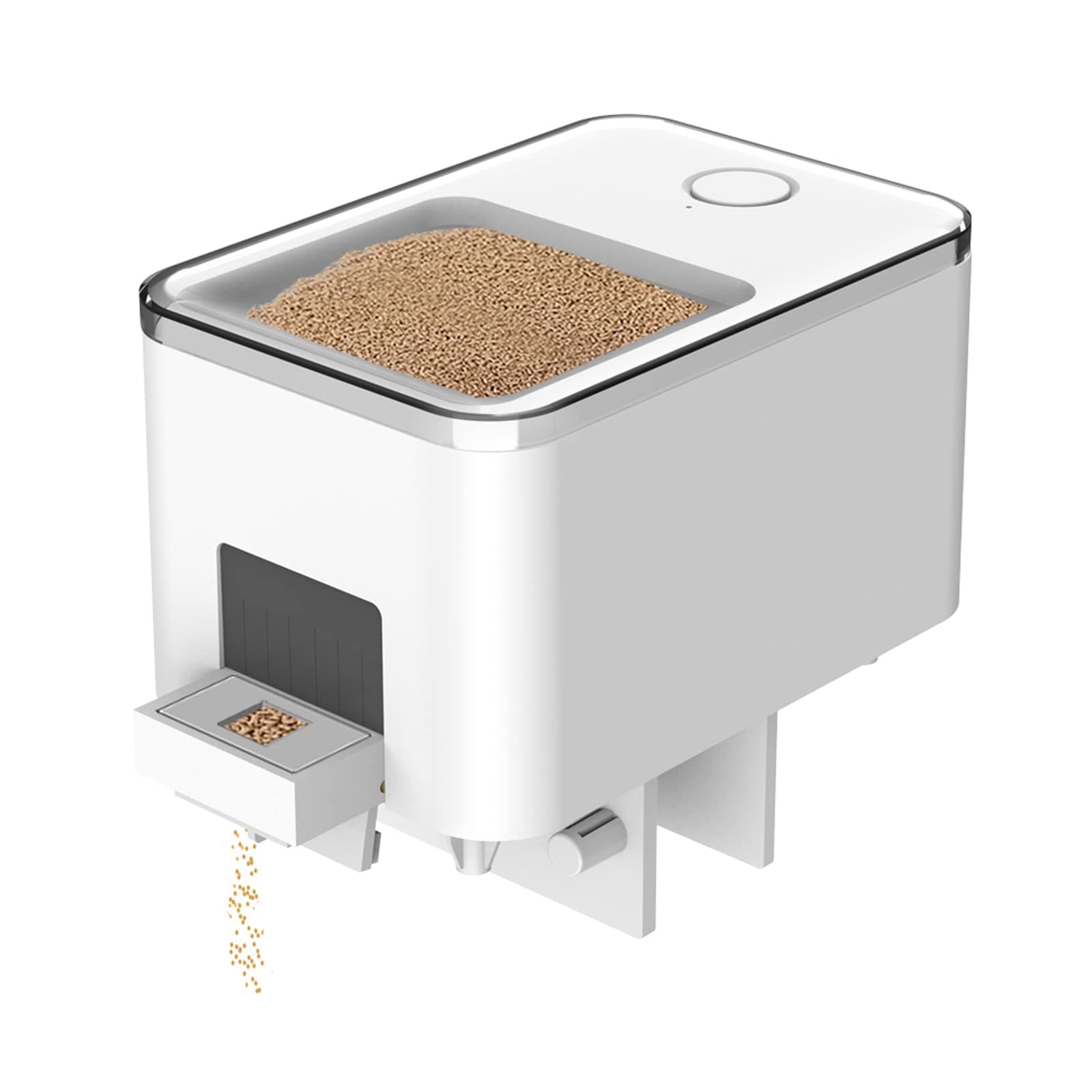 WiFi Automatic Fish Feeder for Aquarium, Auto Fish Food Dispenser for Fish Tank with App Control Timer USB Powered Drawer Delivery Does Not Spoil Fish Food, Moisture Proof, Won't Clog, 430ML