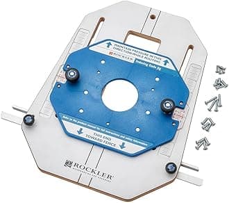 Indexing Dado Jig - Kit w/ ½” Thick MDF Base, Router Mounting Plate w/Clear Indicators & More - Perfect for Shoe Shelves, Dividers, Cubbies, & More
