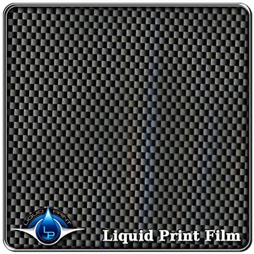 Hydrographics Film - Water Transfer Printing Film - Hydro Dipping - Film Measurement is: 20” X 10’ feet roll CF-152 - Black & Clear Carbon Fiber